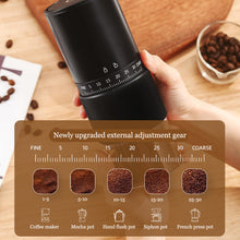 Load image into Gallery viewer, Portable Electric Coffee Bean Grinder Household 1000mAh 30 Gears Externally Adjustable Coffee Machine Rechargeable Grinders
