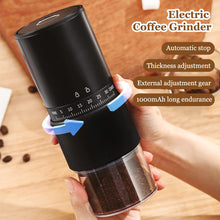 Load image into Gallery viewer, Portable Electric Coffee Bean Grinder Household 1000mAh 30 Gears Externally Adjustable Coffee Machine Rechargeable Grinders
