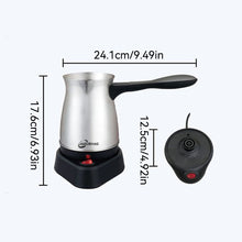 Load image into Gallery viewer, Portable Coffee Machine Electric Turkish Greek Coffee Maker Stainless Steel Machine Moka Pot Coffee Maker
