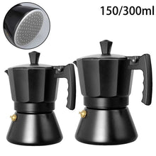 Load image into Gallery viewer, Aluminum Moka Italian Mocha Pot Espresso Coffee Maker Induction Cooker Percolator Stove Top Pot Coffee Machine 3cup 6cup
