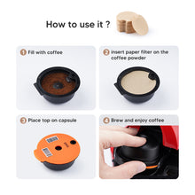 Load image into Gallery viewer, 60/180200/220ML Reusable Coffee Capsule Pods for BOSCH-s Machine Tassimo Refillable Filter Pod Silicone Lid Replacement
