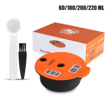 Load image into Gallery viewer, 60/180200/220ML Reusable Coffee Capsule Pods for BOSCH-s Machine Tassimo Refillable Filter Pod Silicone Lid Replacement

