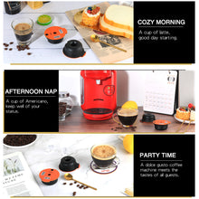 Load image into Gallery viewer, 60/180200/220ML Reusable Coffee Capsule Pods for BOSCH-s Machine Tassimo Refillable Filter Pod Silicone Lid Replacement
