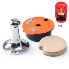Load image into Gallery viewer, 60/180200/220ML Reusable Coffee Capsule Pods for BOSCH-s Machine Tassimo Refillable Filter Pod Silicone Lid Replacement
