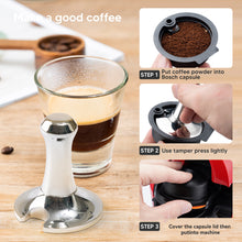 Load image into Gallery viewer, 60/180200/220ML Reusable Coffee Capsule Pods for BOSCH-s Machine Tassimo Refillable Filter Pod Silicone Lid Replacement
