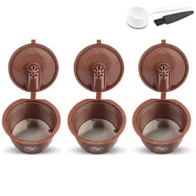 Load image into Gallery viewer, Reusable Coffee Capsule Pods for Dolce Gusto Refillable Filters Crema Espresso Capsules Cup Kitchen Tool

