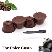 Load image into Gallery viewer, 4PCS Reusable Coffee Capsule Pods for Dolce Gusto Refillable Filters Crema Espresso Capsules Cup Kitchen Tool
