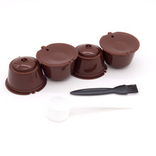 Load image into Gallery viewer, 4PCS Reusable Coffee Capsule Pods for Dolce Gusto Refillable Filters Crema Espresso Capsules Cup Kitchen Tool
