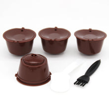 Load image into Gallery viewer, 4PCS Reusable Coffee Capsule Pods for Dolce Gusto Refillable Filters Crema Espresso Capsules Cup Kitchen Tool
