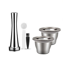 Load image into Gallery viewer, Reusable Pods for Nespresso Reusable Stainless Steel Capsule Crema Espresso Coffee Filters Reusable Pods Coffee Accessories
