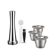 Load image into Gallery viewer, Reusable Pods for Nespresso Reusable Stainless Steel Capsule Crema Espresso Coffee Filters Reusable Pods Coffee Accessories
