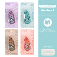 Load image into Gallery viewer, Transparent Dot Dispensing Double-sided Tape Replaceable Refills Handbook Dot Glue Stationery School Office Supplies
