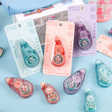 Load image into Gallery viewer, Transparent Dot Dispensing Double-sided Tape Replaceable Refills Handbook Dot Glue Stationery School Office Supplies
