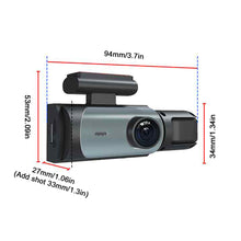 Load image into Gallery viewer, 1200W HD Dashcam WIFI Version 1080P Night Vision Dual Camera Car Mobile Internet Traffic Recorder
