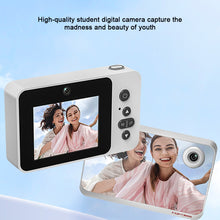 Load image into Gallery viewer, 2.4IN Retro CCD Digital Camera 8X Zoom Video Shooting Vlog Camera Supports MP3 Music Playback Full-Mirror Design
