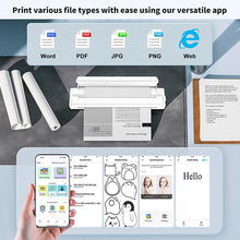 Load image into Gallery viewer, Home Portable Thermal A4 Printer Hd Intelligent Ink-Free Mobile Office Learning Machine
