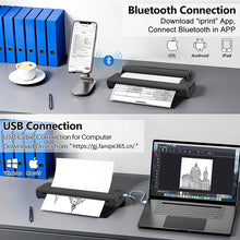 Load image into Gallery viewer, Home Portable Thermal A4 Printer Hd Intelligent Ink-Free Mobile Office Learning Machine

