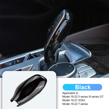 Load image into Gallery viewer, Car Gear Shift Knob Cover Trim Styling Accessories Carbon Fiber Black For BMW 7 Series 6GT 16-22 X3 X4 18-21 5 Series 18-23
