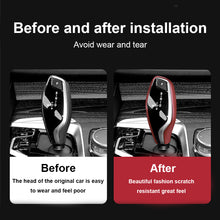 Load image into Gallery viewer, Car Gear Shift Knob Cover Trim Styling Accessories Carbon Fiber Black For BMW 7 Series 6GT 16-22 X3 X4 18-21 5 Series 18-23
