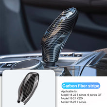 Load image into Gallery viewer, Car Gear Shift Knob Cover Trim Styling Accessories Carbon Fiber Black For BMW 7 Series 6GT 16-22 X3 X4 18-21 5 Series 18-23
