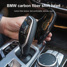Load image into Gallery viewer, 2Pcs/3Pcs Car Gear Shift Knob Cover Trim Styling Accessories Carbon Fiber Black For BMW 5 7 Series 6GT X3 X4
