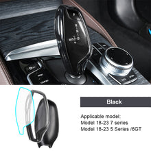 Load image into Gallery viewer, 2Pcs/3Pcs Car Gear Shift Knob Cover Trim Styling Accessories Carbon Fiber Black For BMW 5 7 Series 6GT X3 X4
