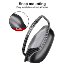 Load image into Gallery viewer, 2Pcs/3Pcs Car Gear Shift Knob Cover Trim Styling Accessories Carbon Fiber Black For BMW 5 7 Series 6GT X3 X4
