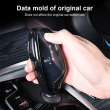 Load image into Gallery viewer, 2Pcs/3Pcs Car Gear Shift Knob Cover Trim Styling Accessories Carbon Fiber Black For BMW 5 7 Series 6GT X3 X4
