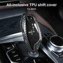 Load image into Gallery viewer, 2Pcs/3Pcs Car Gear Shift Knob Cover Trim Styling Accessories Carbon Fiber Black For BMW 5 7 Series 6GT X3 X4
