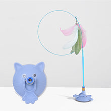 Load image into Gallery viewer, Funny Cat Stick Toy with Detachable Teaser Wand And Sucker Base Interactive Fluffy Feather Kitten Play Toy for Cat Supplies
