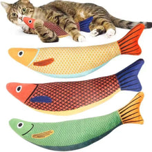 Load image into Gallery viewer, Cat Toy Catnip 3D Simulation Fish Goldfish Kitten Toys Pillowfish Interactive Sounding Cat Chew Bite Plush Toys Cat Supplies
