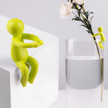 Load image into Gallery viewer, 1Pc Plant Propagation Friends Little Man Plant Stand Reusable Hydroponic Plant Holder Soft Support for Stems Shoot Cutting
