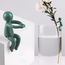 Load image into Gallery viewer, 1Pc Plant Propagation Friends Little Man Plant Stand Reusable Hydroponic Plant Holder Soft Support for Stems Shoot Cutting
