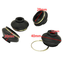 Load image into Gallery viewer, 4Pcs M12 Rubber Suspension Steering Tie Rod Ends Ball Joint Dust Protection Cover For Chinese ATV Go Kart Quad Bike Parts

