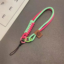 Load image into Gallery viewer, Collision Color Woven Phone Case Universal Hanging Rope Short Handheld Pendant Anti Fall Versatile Wristband Trend Niche
