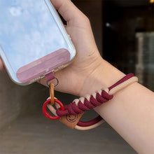 Load image into Gallery viewer, Collision Color Woven Phone Case Universal Hanging Rope Short Handheld Pendant Anti Fall Versatile Wristband Trend Niche
