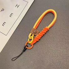 Load image into Gallery viewer, Collision Color Woven Phone Case Universal Hanging Rope Short Handheld Pendant Anti Fall Versatile Wristband Trend Niche
