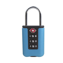 Load image into Gallery viewer, Customs Code Lock for Travel Luggage Password Changeable Black Lock Contrast Design Padlock 3 Digit Combination Lock
