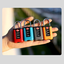 Load image into Gallery viewer, Customs Code Lock for Travel Luggage Password Changeable Black Lock Contrast Design Padlock 3 Digit Combination Lock
