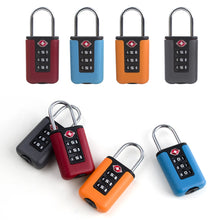 Load image into Gallery viewer, Customs Code Lock for Travel Luggage Password Changeable Black Lock Contrast Design Padlock 3 Digit Combination Lock
