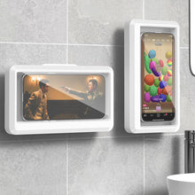 Load image into Gallery viewer, Shower Phone Holder Waterproof 480 Rotating Phone Holder for Bathroom Bathtub Kitchen Wall Waterproof and Anti fog Phone Holder
