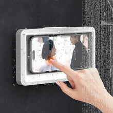 Load image into Gallery viewer, Shower Phone Holder Waterproof 480 Rotating Phone Holder for Bathroom Bathtub Kitchen Wall Waterproof and Anti fog Phone Holder
