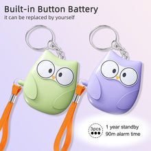 Load image into Gallery viewer, Personal Self Defense Alarm 130db Self Defense Siren Safety Alarm For Women Girl Personal Keychain Alarm Built-in Battery

