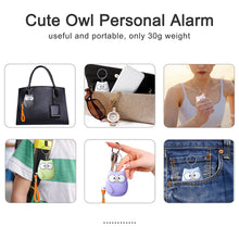 Load image into Gallery viewer, Personal Self Defense Alarm 130db Self Defense Siren Safety Alarm For Women Girl Personal Keychain Alarm Rechargeable Battery
