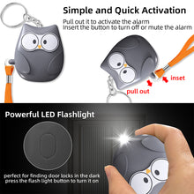 Load image into Gallery viewer, Personal Self Defense Alarm 130db Self Defense Siren Safety Alarm For Women Girl Personal Keychain Alarm Built-in Battery

