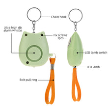 Load image into Gallery viewer, Personal Self Defense Alarm 130db Self Defense Siren Safety Alarm For Women Girl Personal Keychain Alarm Built-in Battery
