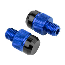 Load image into Gallery viewer, 2Pcs M10 CNC Aluminum Motorcycle Rear View Mirror Hole Plugs Screws Rearview Mirror Anti-Rust Holder
