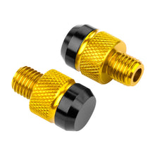 Load image into Gallery viewer, 2Pcs M10 CNC Aluminum Motorcycle Rear View Mirror Hole Plugs Screws Rearview Mirror Anti-Rust Holder
