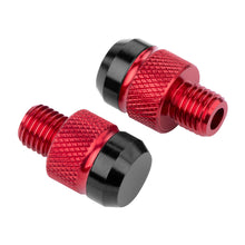 Load image into Gallery viewer, 2Pcs M10 CNC Aluminum Motorcycle Rear View Mirror Hole Plugs Screws Rearview Mirror Anti-Rust Holder
