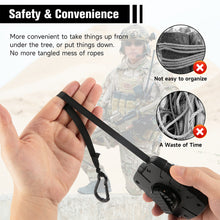 Load image into Gallery viewer, Outdoor Super Quiet Retractablebow And Arrow Puller Gear Jack With Hook Hand Crank Shrink Rope Hunting Supplies
